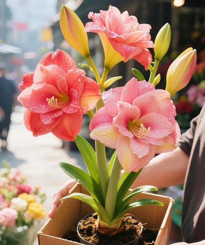 🌺 Amaryllis Bulbs– Dramatic Blooms, Effortless Grace! 🌿✨🔥Buy 1 Get 1 Free🔥