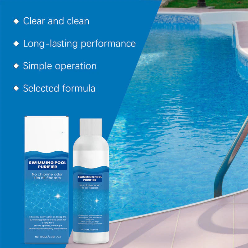 💧BUY 1 GET 1 FREE💧Swimming Pool Purifying Liquid – Crystal Clear Water, Zero Hassle! ✨ Say goodbye to green water & harsh chemicals – just pure, fresh swimming every time. 🏊♂️💙