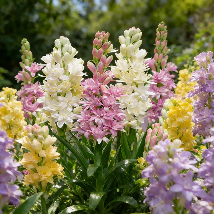 🌺DOUBLE PERFUME TUBEROSE BULBS—MOON GARDEN FLOWER🌺🌹Buy 1 Get 1 Free🌹