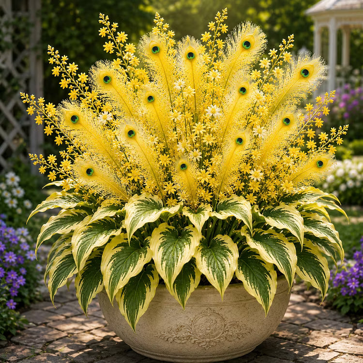 🏠🤗 Peacock Flame Hosta Bulbs💥 Stunning Colors That Brighten Any Space🔥Buy 6 Get 6 Free Bulbs🔥