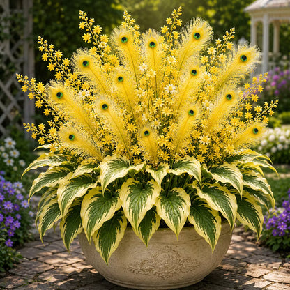 🏠🤗 Peacock Flame Hosta Bulbs💥 Stunning Colors That Brighten Any Space🔥Buy 6 Get 6 Free Bulbs🔥