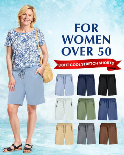 💝LAST DAY BUY 2 GET 1 FREE - Each Only Rs.699!!💝Women's Ice Silk Quick Drying Stretch Shorts