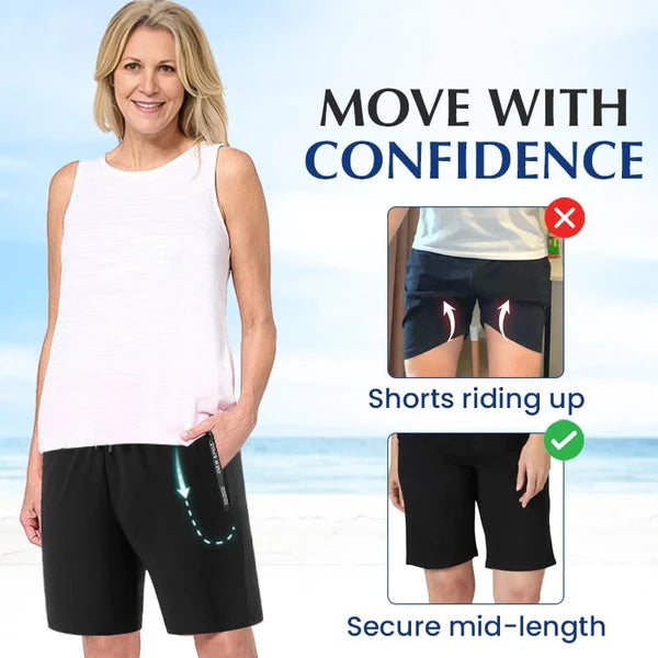 💝LAST DAY BUY 2 GET 1 FREE - Each Only Rs.699!!💝Women's Ice Silk Quick Drying Stretch Shorts