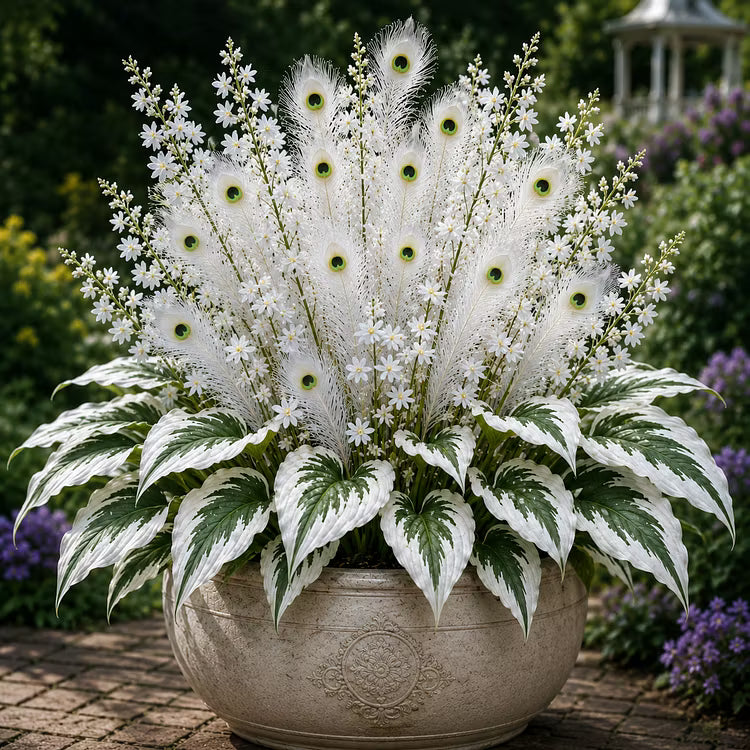🏠🤗 Peacock Flame Hosta Bulbs💥 Stunning Colors That Brighten Any Space🔥Buy 6 Get 6 Free Bulbs🔥