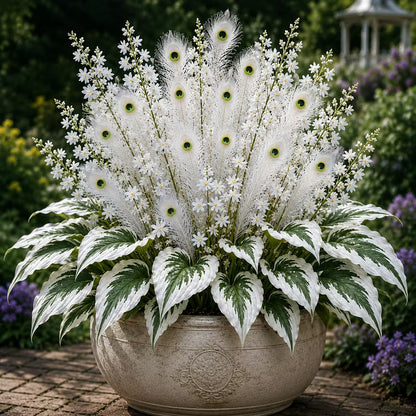 🏠🤗 Peacock Flame Hosta Bulbs💥 Stunning Colors That Brighten Any Space🔥Buy 6 Get 6 Free Bulbs🔥