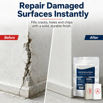 Steel Reinforced Epoxy Repair Putty — Universal Glue for Metal, Wood, Plastic - Buy 1 Get 1 free
