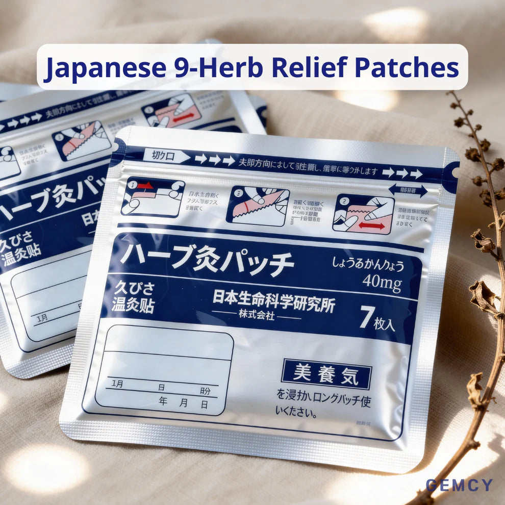 🌟Buy 1 Get 1 FREE! 🌟 Japanese 9-Herble Pain Relief Patches – Natural Heat Therapy for Aches & Stiffness | Stick It Where It Hurts! 💆‍♀️