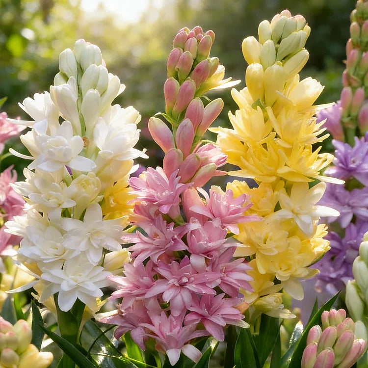🌺DOUBLE PERFUME TUBEROSE BULBS—MOON GARDEN FLOWER🌺🌹Buy 1 Get 1 Free🌹
