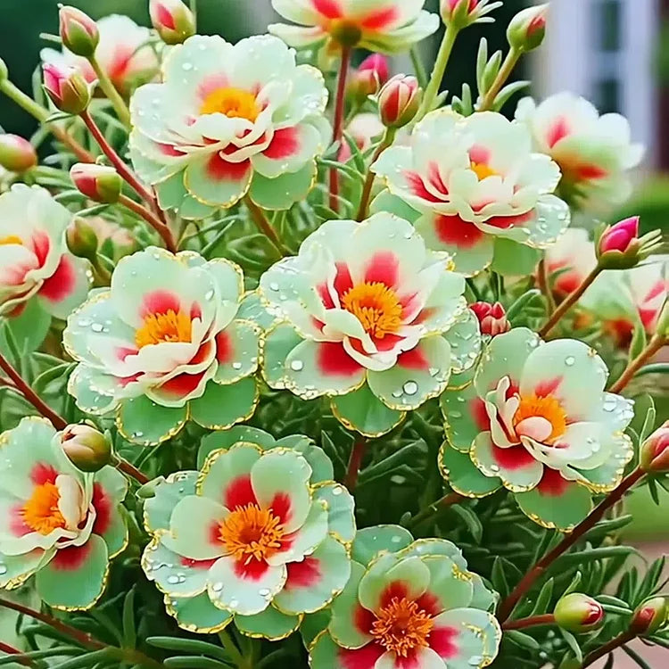 🔥Buy 1 Get 1 Free🔥🌸Golden Lace Portulaca🌸✨ Brilliant Double Blooms for Effortless Summer Color