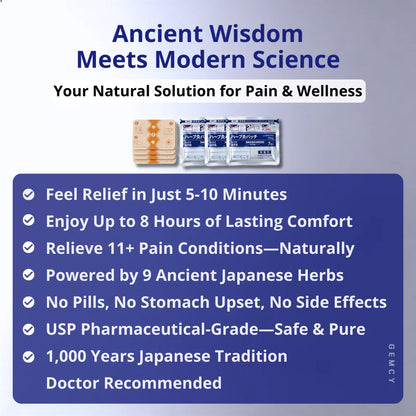 🌟Buy 1 Get 1 FREE! 🌟 Japanese 9-Herble Pain Relief Patches – Natural Heat Therapy for Aches & Stiffness | Stick It Where It Hurts! 💆‍♀️
