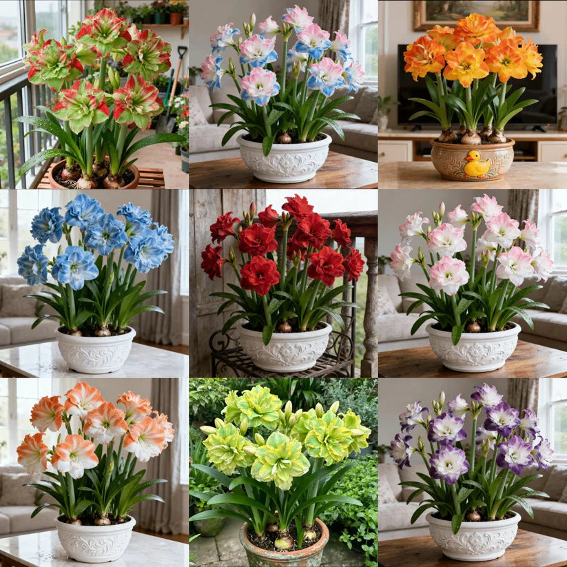 🌺 One Hippeastrum Bulbs, One Stunning Giant Bloom💥🏠🔥Buy 1 Get 1 Free🔥