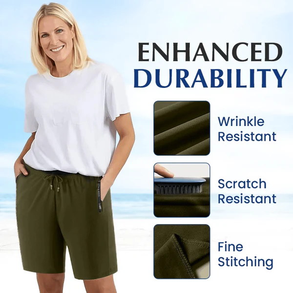 💝LAST DAY BUY 2 GET 1 FREE - Each Only Rs.699!!💝Women's Ice Silk Quick Drying Stretch Shorts