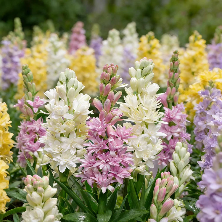 🌺DOUBLE PERFUME TUBEROSE BULBS—MOON GARDEN FLOWER🌺🌹Buy 1 Get 1 Free🌹