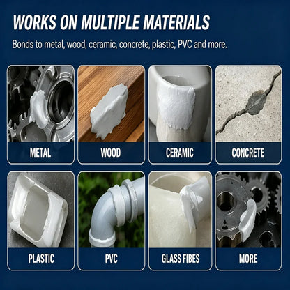 Steel Reinforced Epoxy Repair Putty — Universal Glue for Metal, Wood, Plastic - Buy 1 Get 1 free