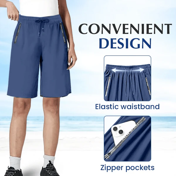 💝LAST DAY BUY 2 GET 1 FREE - Each Only Rs.699!!💝Women's Ice Silk Quick Drying Stretch Shorts