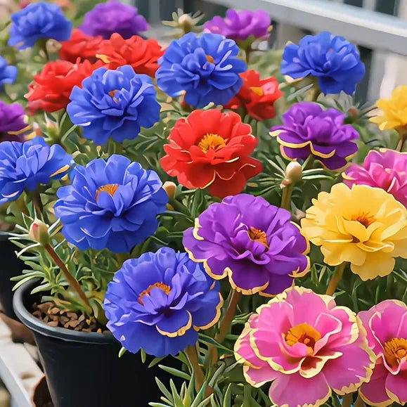 🔥Buy 1 Get 1 Free🔥🌸Golden Lace Portulaca🌸✨ Brilliant Double Blooms for Effortless Summer Color