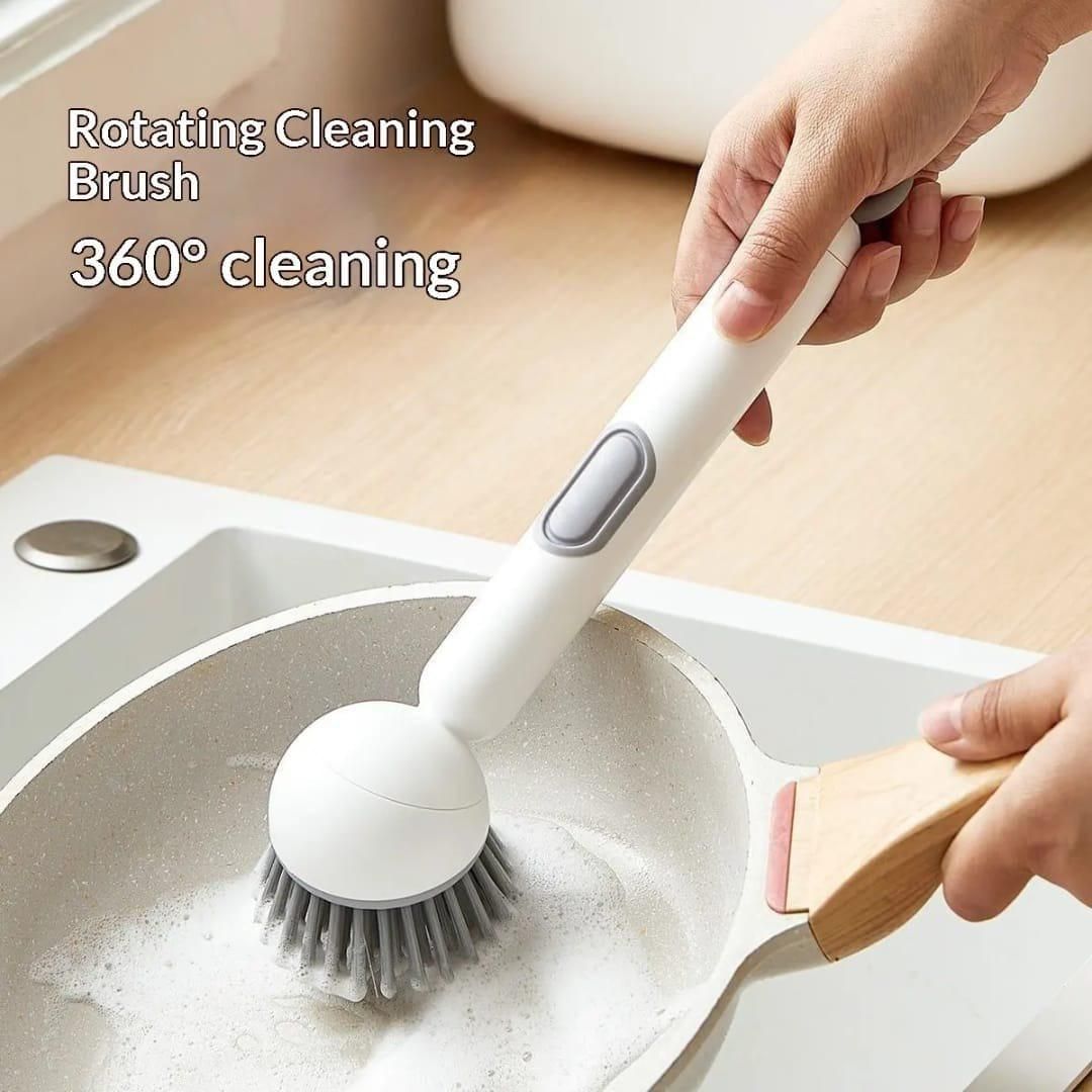 🥳Big Sale 2026🥳💞Over 50K+ pieces sold! ⚡Spin Away Grime Easily – Rotatable Cleaning Brush 🔄|Powerful & Ergonomic for Every Surface✅