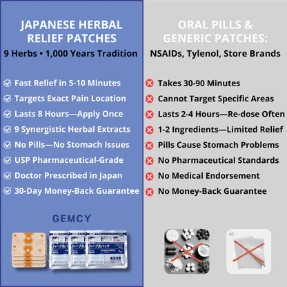 🌟Buy 1 Get 1 FREE! 🌟 Japanese 9-Herble Pain Relief Patches – Natural Heat Therapy for Aches & Stiffness | Stick It Where It Hurts! 💆‍♀️