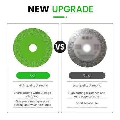 💎 BUY 2 GET 1 FREE -GLASS GRINDING CUTTING DISC! 💎 100mm Diamond Coated, Forged Durability & Multi-Material Use ✨
