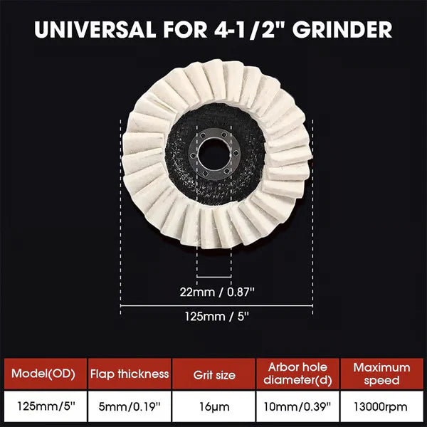 🔥LAST DAY -BUY 2 GET 1 FREE🔥Wool Felt Flap Polishing Disc