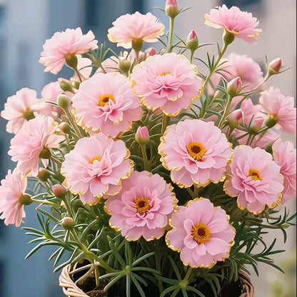 🔥Buy 1 Get 1 Free🔥🌸Golden Lace Portulaca🌸✨ Brilliant Double Blooms for Effortless Summer Color