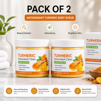 Deep Cleansing Turmeric & Citrus Body Scrub (Pack Of 2)
