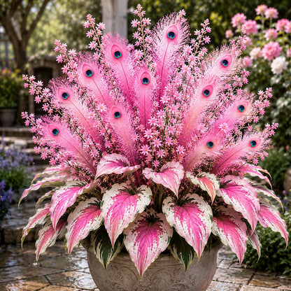 🏠🤗 Peacock Flame Hosta Bulbs💥 Stunning Colors That Brighten Any Space🔥Buy 6 Get 6 Free Bulbs🔥