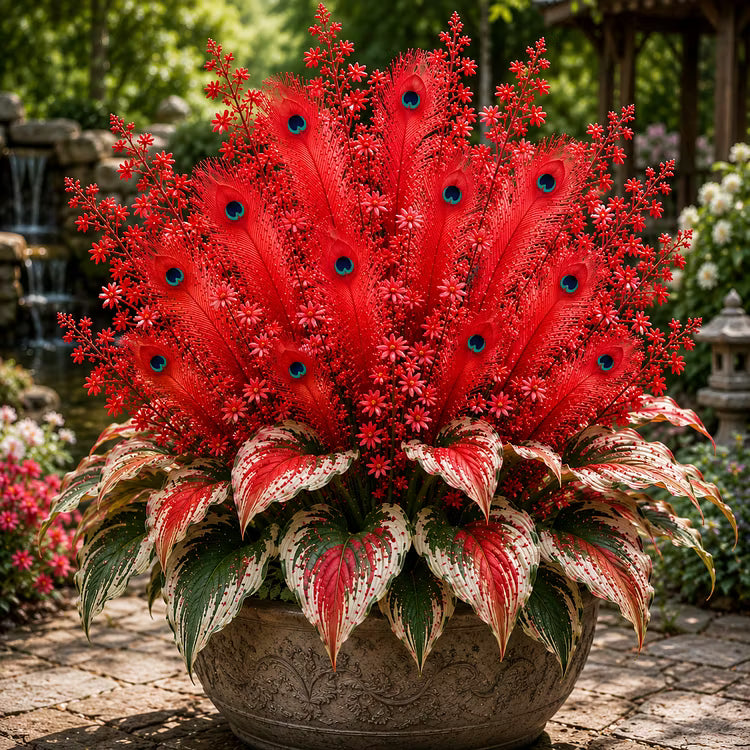 🏠🤗 Peacock Flame Hosta Bulbs💥 Stunning Colors That Brighten Any Space🔥Buy 6 Get 6 Free Bulbs🔥