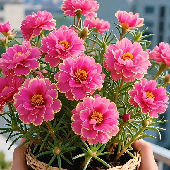 🔥Buy 1 Get 1 Free🔥🌸Golden Lace Portulaca🌸✨ Brilliant Double Blooms for Effortless Summer Color