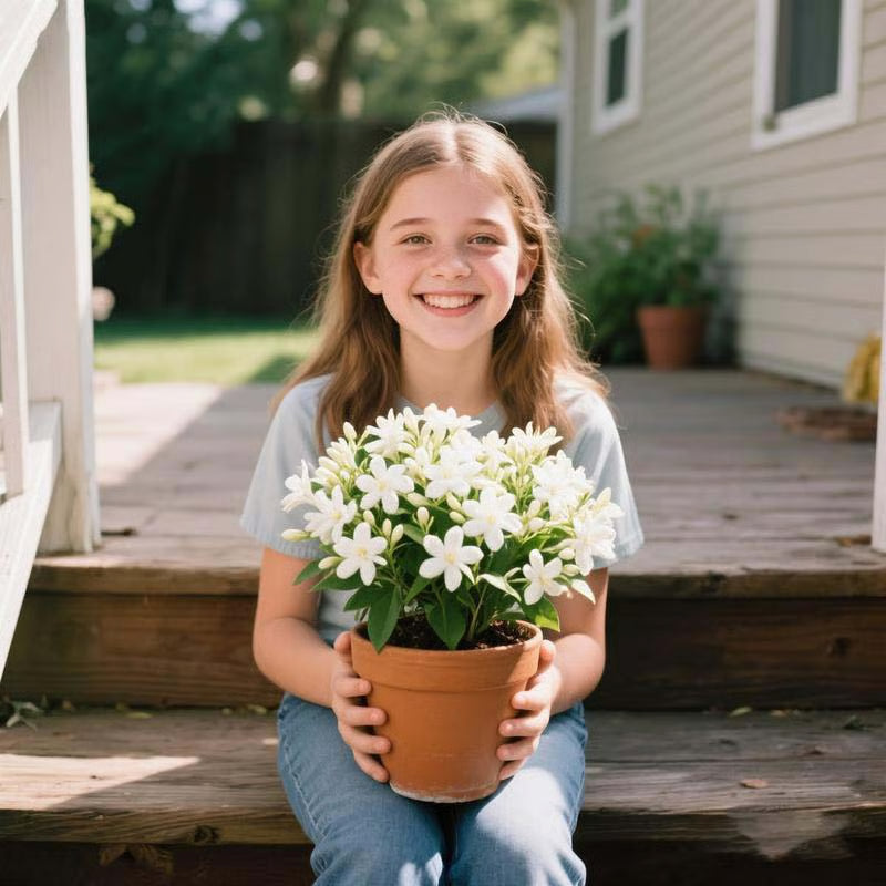 ✨ Midnight Perfume Series Seeds : Pure White Jasmine – Your Soft Night Bloom Scent🌿❄️🌸Buy 1 Get 1 Free🌸