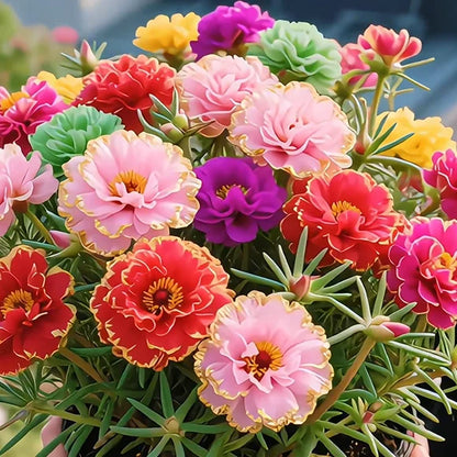 🔥Buy 1 Get 1 Free🔥🌸Golden Lace Portulaca🌸✨ Brilliant Double Blooms for Effortless Summer Color