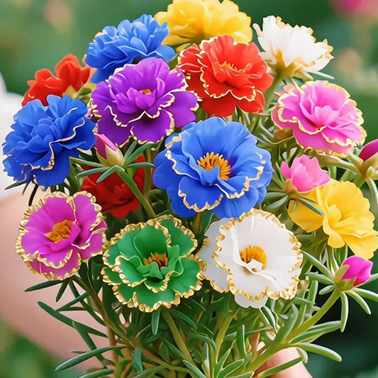 🔥Buy 1 Get 1 Free🔥🌸Golden Lace Portulaca🌸✨ Brilliant Double Blooms for Effortless Summer Color