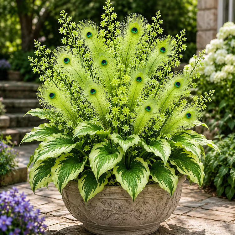 🏠🤗 Peacock Flame Hosta Bulbs💥 Stunning Colors That Brighten Any Space🔥Buy 6 Get 6 Free Bulbs🔥