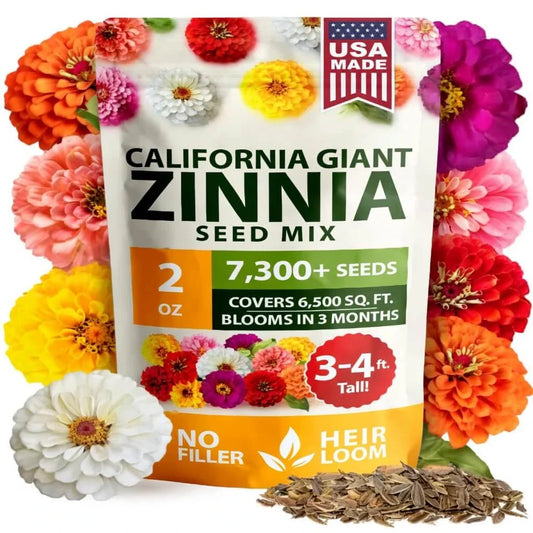 🔥HOT SALE 49% OFF-Zinnia Seeds - Pure Seeds - No Filler - USA Heirloom Flower Seeds🌺Buy 1 Get 1 free🌺
