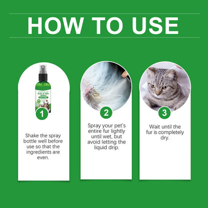 🍃Natural Flea & Tick Spray for Dogs and Cats🐾 Keep Your Beloved Pet Free from Pests💥BUY 1 GET 1 FREE💥