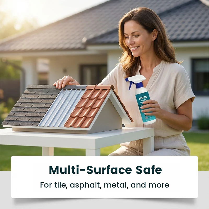 💧BUY 1 GET 1 FREE💧🌧️ Multi-surface moss and algae cleaner spray – Spray, rinse and watch it shine! 🏠✨ Effective against moss, gentle on plants – a cleaner roof in minutes. 🌿💧