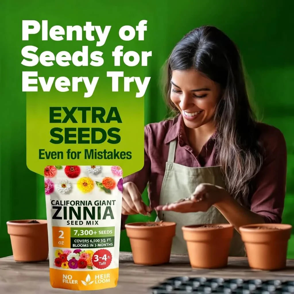 🔥HOT SALE 49% OFF-Zinnia Seeds - Pure Seeds - No Filler - USA Heirloom Flower Seeds🌺Buy 1 Get 1 free🌺